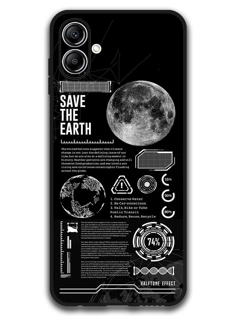 Theodor Case Compatible with Samsung Galaxy A07 6.7 Inch Protection Shockproof Bumper Cover Save The Earth - Image 1